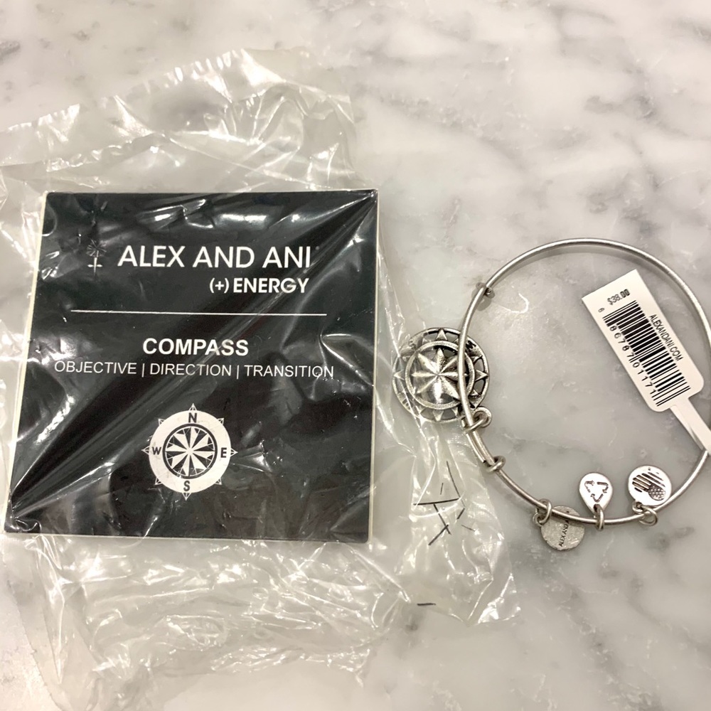 NWT Alex and Ani compass bracelet